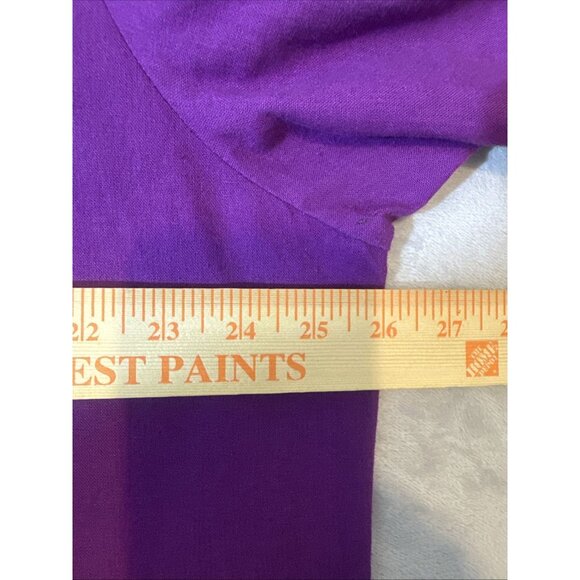 Ashro Women’s XXL Linen Blend Dashiki Tunic Dress Purple Ethnic African Print - Picture 7 of 11